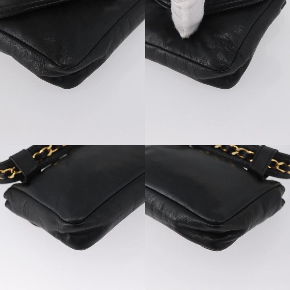 Chanel Lambskin CC Logo Chain Waist Bag Black - Picture 7 of 12